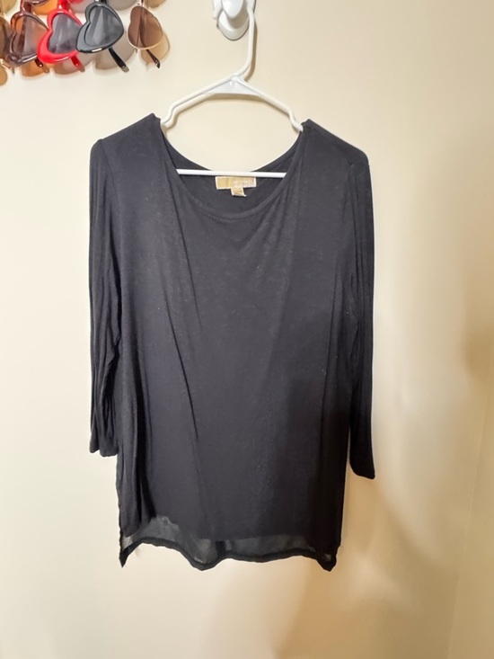 MICHAEL Michael Kors Tops - Michael Kors Black Blend Long Sleeve Tee